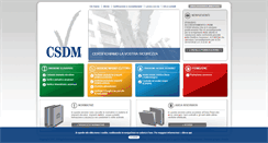 Desktop Screenshot of csdm.it
